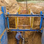 Deep Excavation for Steel Pipe — Plumbing in Lagoon, NT